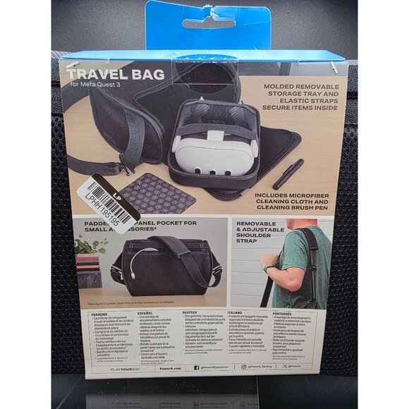 PowerA Travel Bag For Meta Quest 3 & 3S With Adjustable Strap - Picture 7 of 8